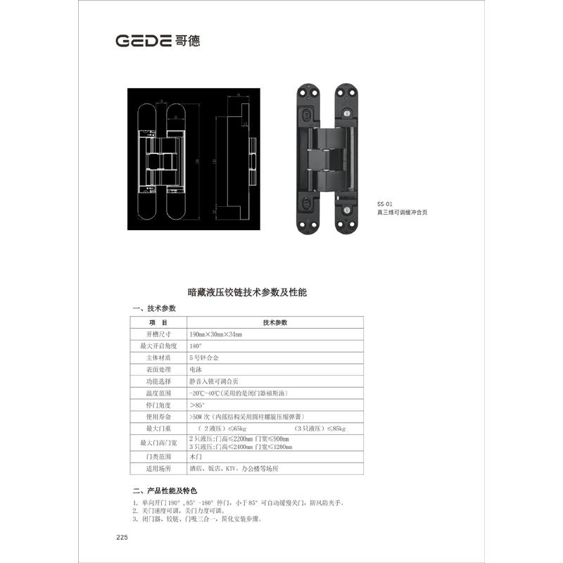 三维合页系列